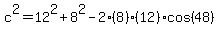 c%5E2=12%5E2%2B8%5E2-2%288%29%2812%29cos%2848%29