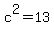 c%5E2=13