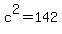 c%5E2=142