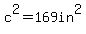 c%5E2=169in%5E2