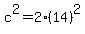c%5E2=2%2814%29%5E2