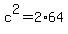 c%5E2=2%2A64