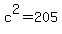 c%5E2=205