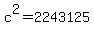 c%5E2=2243125