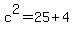 c%5E2=25%2B4