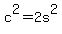 c%5E2=2s%5E2