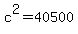 c%5E2=40500
