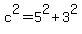 c%5E2=5%5E2%2B3%5E2