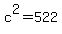c%5E2=522