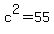 c%5E2=55