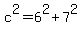 c%5E2=6%5E2%2B7%5E2