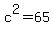 c%5E2=65