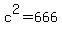 c%5E2=666