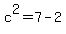 c%5E2=7-2