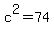 c%5E2=74