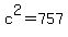 c%5E2=757