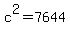 c%5E2=7644