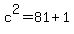 c%5E2=81%2B1