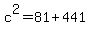 c%5E2=81%2B441