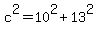c%5E2+=+10%5E2+%2B+13%5E2