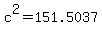 c%5E2+=+151.5037