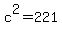 c%5E2+=+221