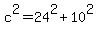 \"c%5E2+=+24%5E2+%2B+10%5E2\"