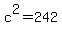 c%5E2+=+242