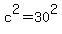 c%5E2+=+30%5E2