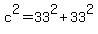 c%5E2+=+33%5E2+%2B+33%5E2