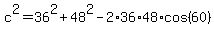 c%5E2+=+36%5E2+%2B+48%5E2+-+2%2A36%2A48%2Acos%2860%29