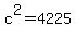 c%5E2+=+4225