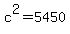 c%5E2+=+5450