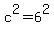 c%5E2+=+6%5E2