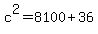c%5E2+=+8100+%2B+36