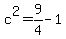 c%5E2+=+9%2F4+-+1
