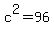 c%5E2+=+96