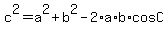 c%5E2+=+a%5E2+%2B+b%5E2+-+2%2Aa%2Ab%2AcosC