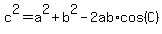 c%5E2+=+a%5E2+%2B+b%5E2+-+2ab%2Acos%28C%29