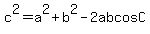 c%5E2+=+a%5E2+%2B+b%5E2+-+2abcosC