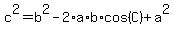 c%5E2+=+b%5E2+-+2%2Aa%2Ab%2Acos%28C%29+%2B+a%5E2