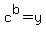 c%5Eb=y