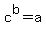 c%5Eb+=+a