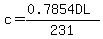 c+=+%280.7854DL%29%2F231