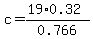 c+=+%2819%2A0.32%29%2F0.766