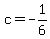 c+=+-1%2F6