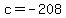 c+=+-208