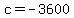 c+=+-3600