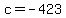 c+=+-423