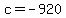c+=+-920